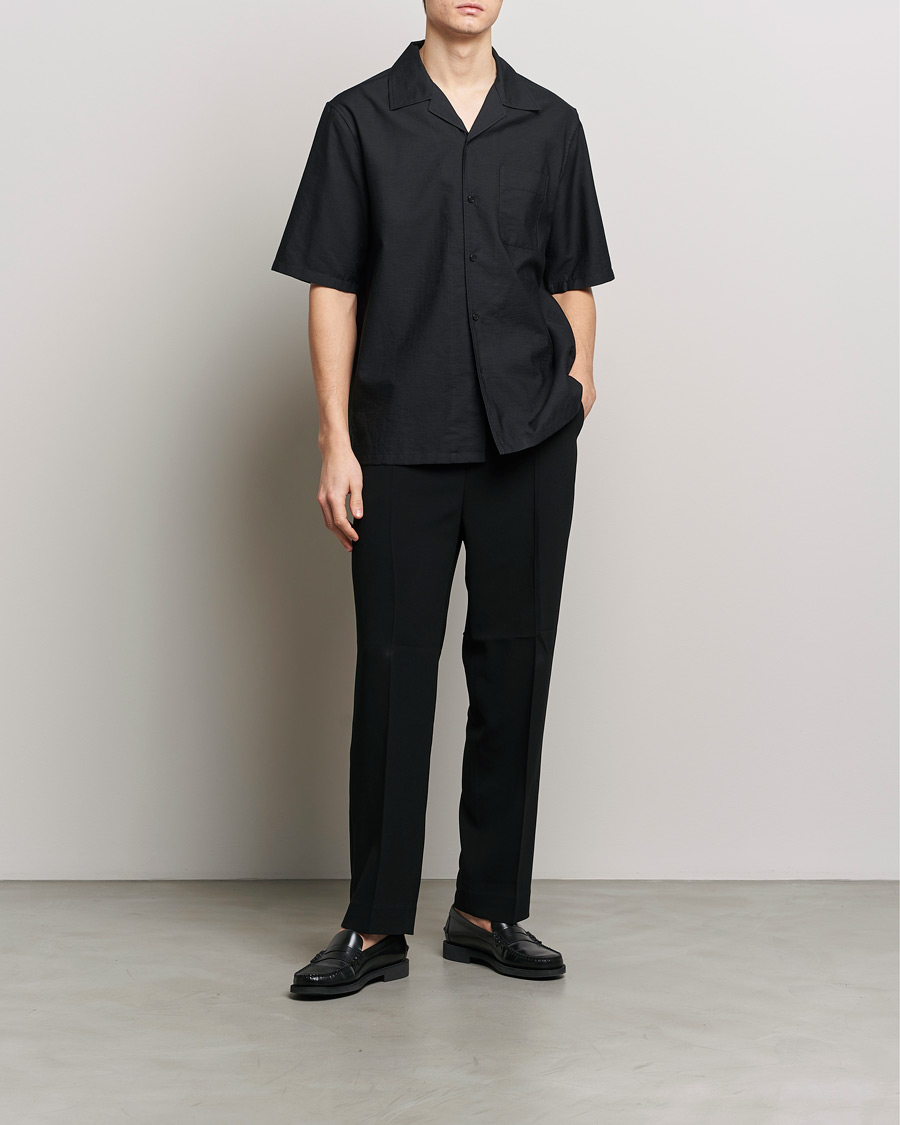 Hombres | Camisas | Filippa K | Resort Short Sleeve Shirt Black