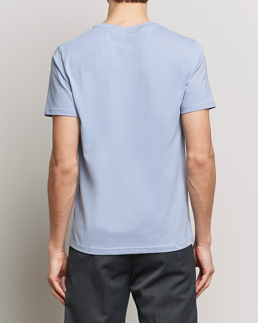 Hombres | Camisetas | Filippa K | Soft Lycra T-Shirt Faded Blue