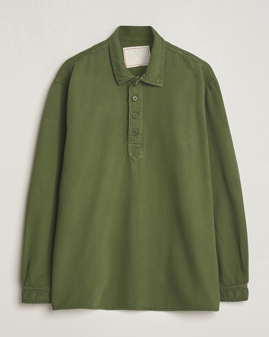 Hombres | Camisas | Jeanerica | Lala Popover Shirt Green