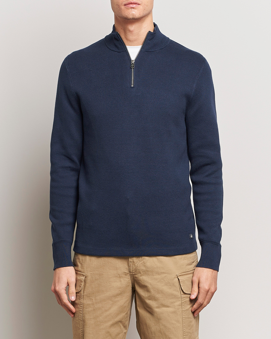 Hombres | Jerséis y prendas de punto | Dockers | Half Zip Sweater Navy Blazer