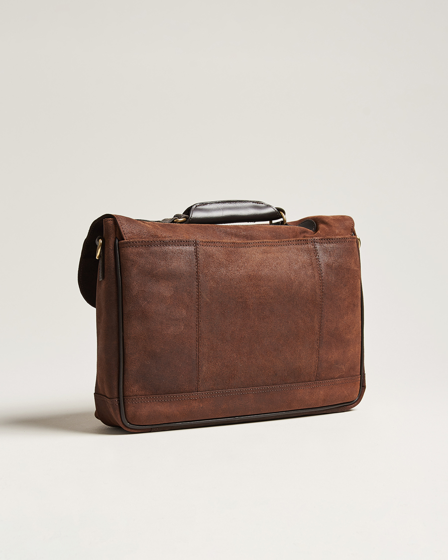 Hombres | Loake 1880 Blackfriars Suede/Leather Briefcase Brown | Loake 1880 | Blackfriars Suede/Leather Briefcase Brown