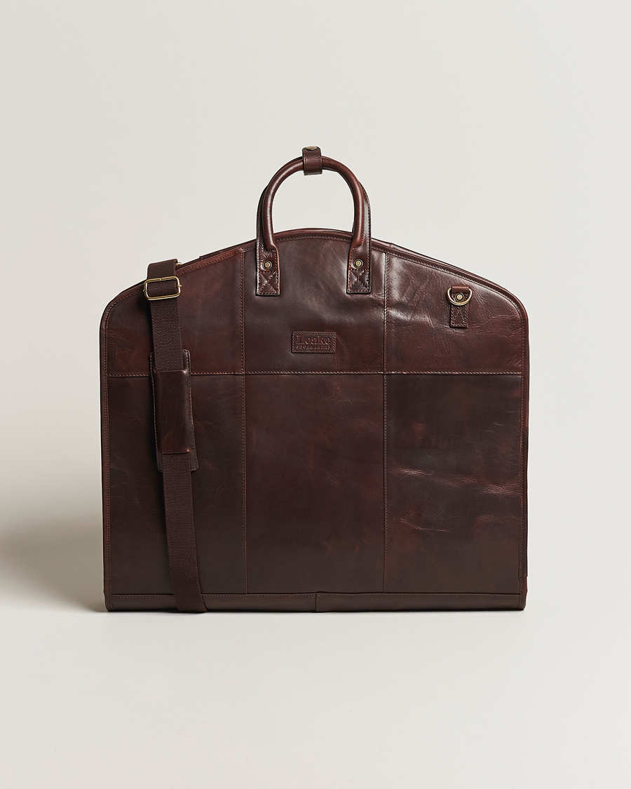 Hombres | Bolsos | Loake Shoemakers | London Leather Suit Carrier Brown