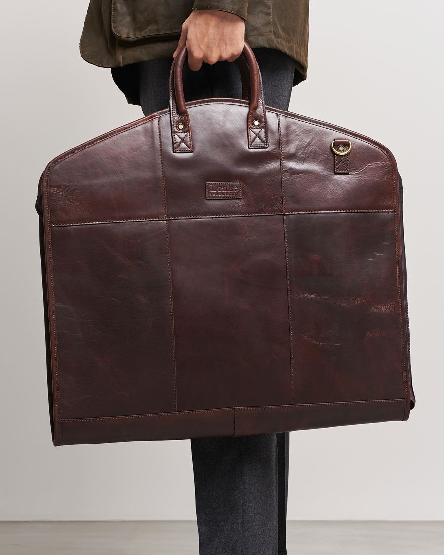 Men | Suit Carriers | Loake 1880 | London Leather Suit Carrier Brown