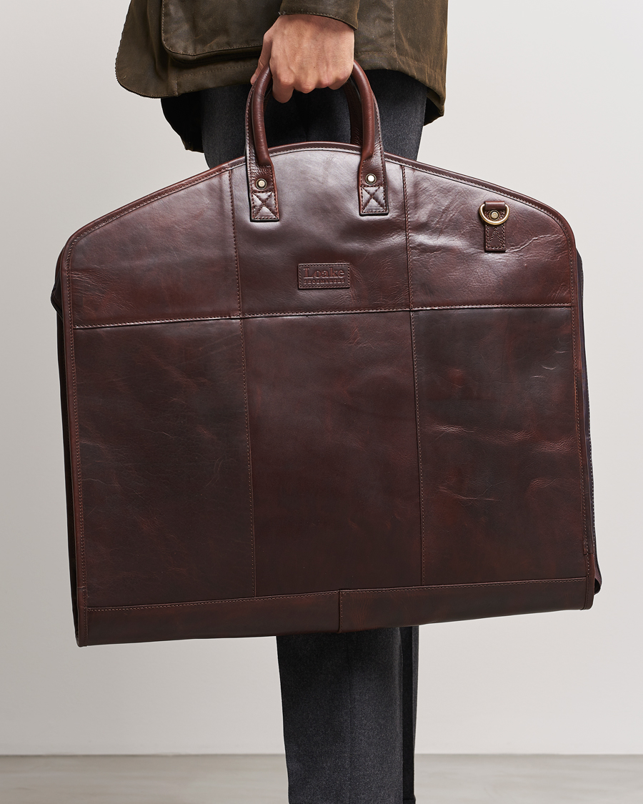 Hombres | Bolsos | Loake Shoemakers | London Leather Suit Carrier Brown
