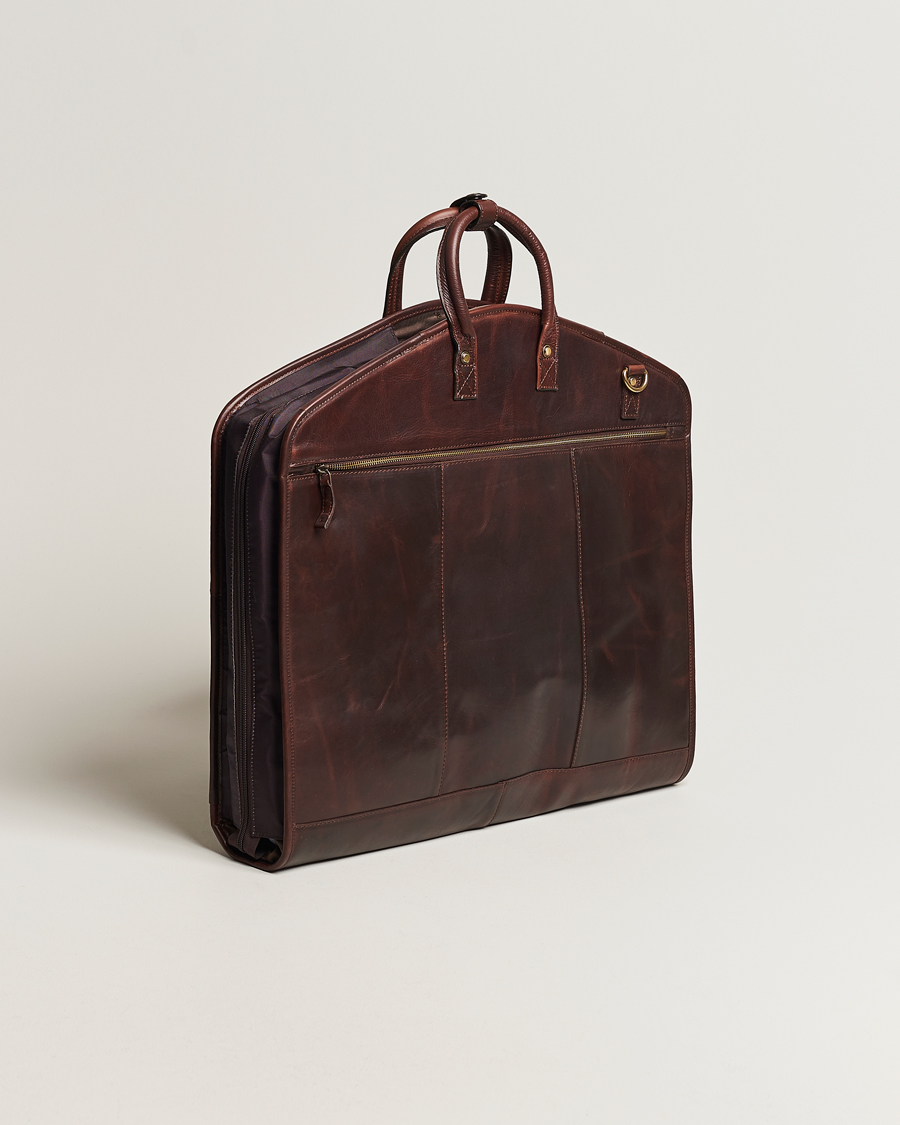 Hombres | Bolsos | Loake Shoemakers | London Leather Suit Carrier Brown