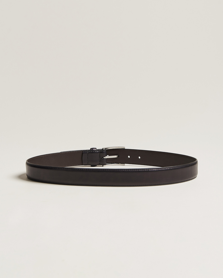 Hombres | Accesorios | Loake 1880 | Philip Leather Belt Black