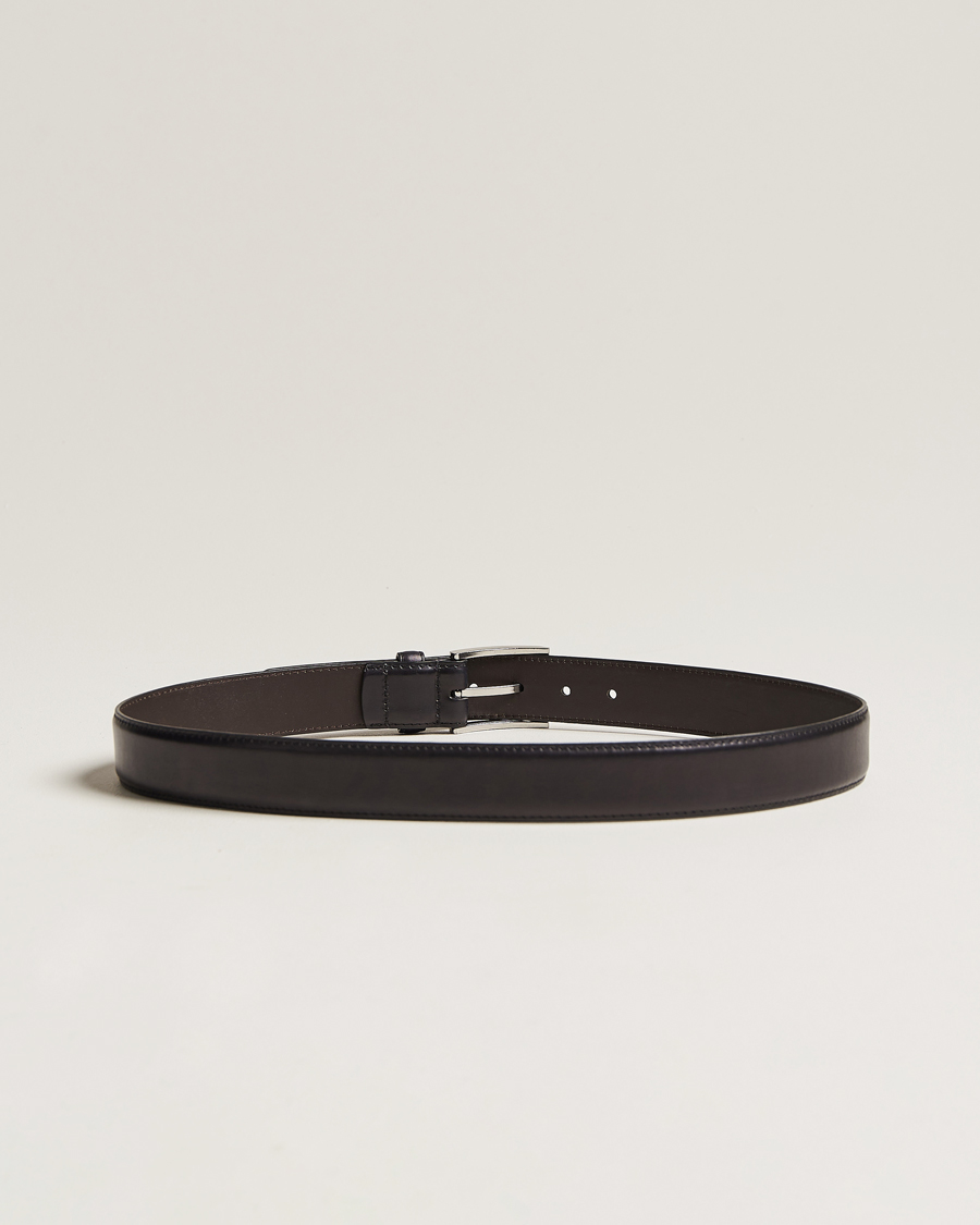 Hombres | Cinturones | Loake Shoemakers | Philip Leather Belt Black