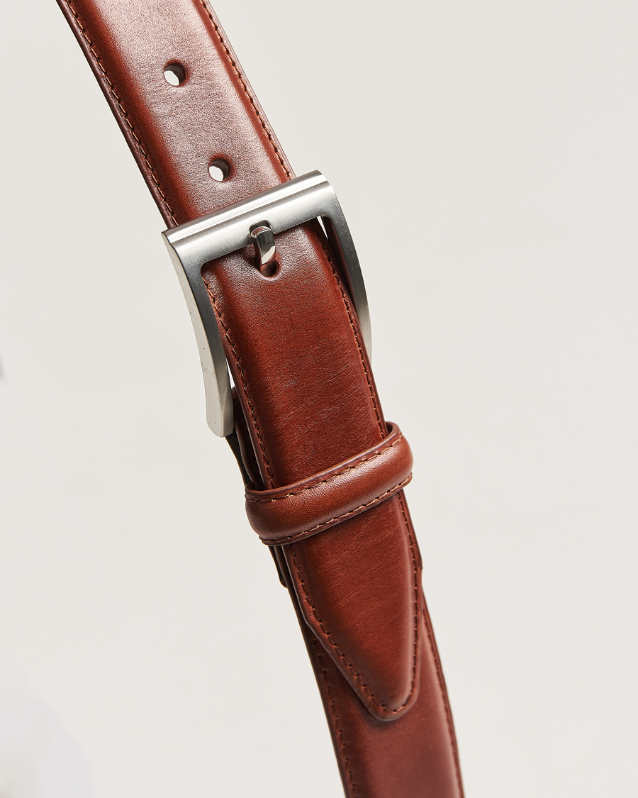 Hombres | Cinturones | Loake Shoemakers | Philip Leather Belt Mahogany