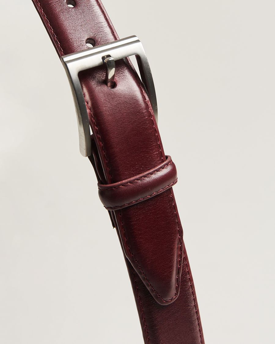 Hombres | Cinturones | Loake Shoemakers | Philip Leather Belt Burgundy