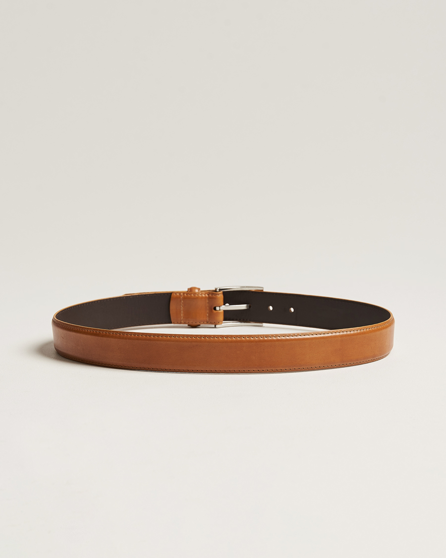 Hombres | Accesorios | Loake 1880 | Philip Leather Belt Tan