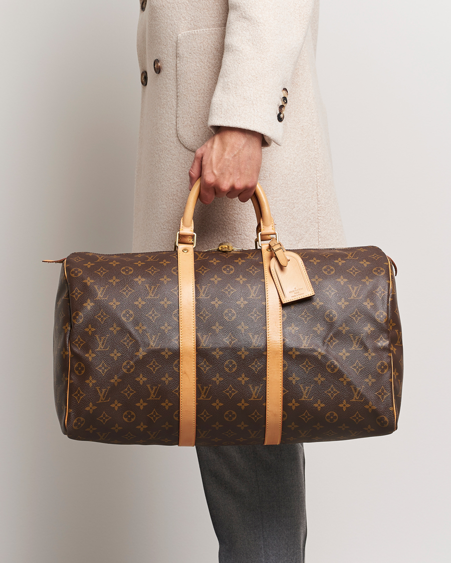 Hombres | Louis Vuitton Pre-Owned Keepall 50 Bag Monogram | Louis Vuitton Pre-Owned | Keepall 50 Bag Monogram