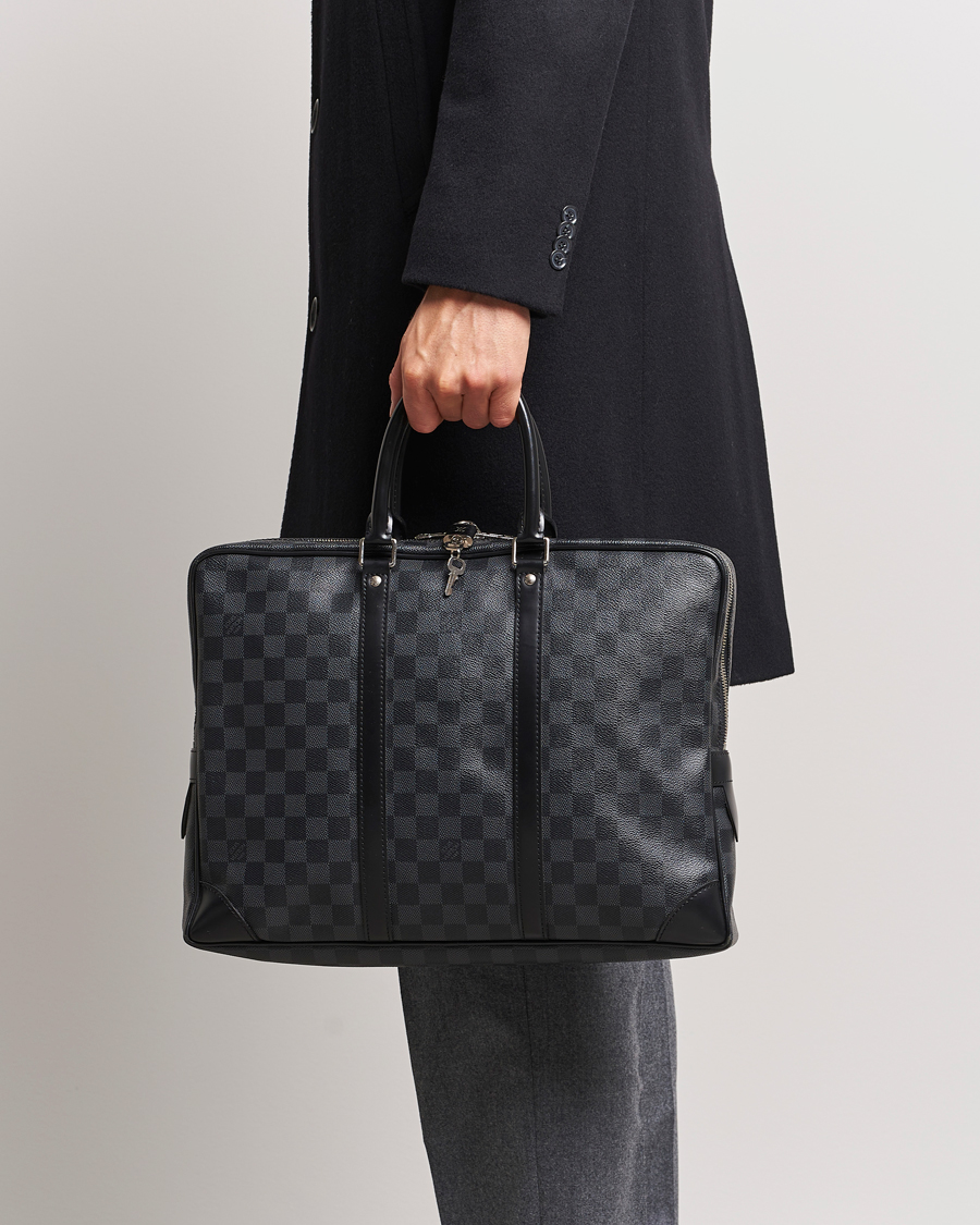 Hombres |  | Louis Vuitton Pre-Owned | Porte-Documents Voyager Briefcase Damier Graphite