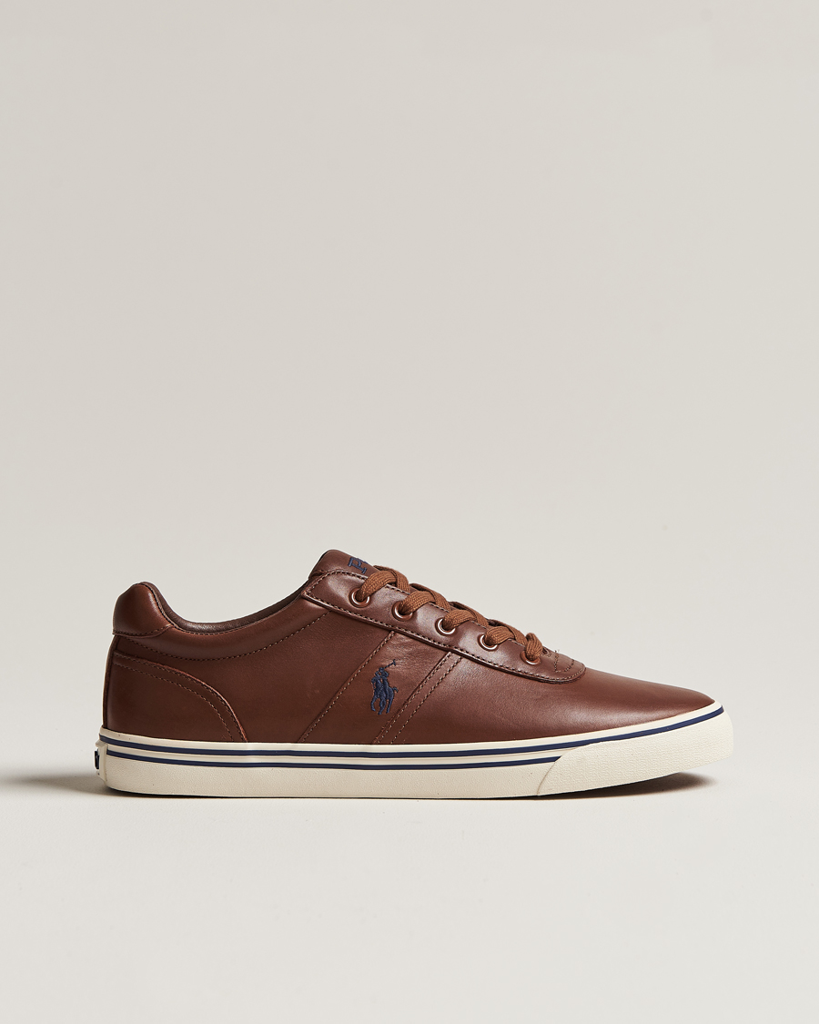 Hombres | Polo Ralph Lauren Hanford Leather Sneaker Tan | Polo Ralph Lauren | Hanford Leather Sneaker Tan