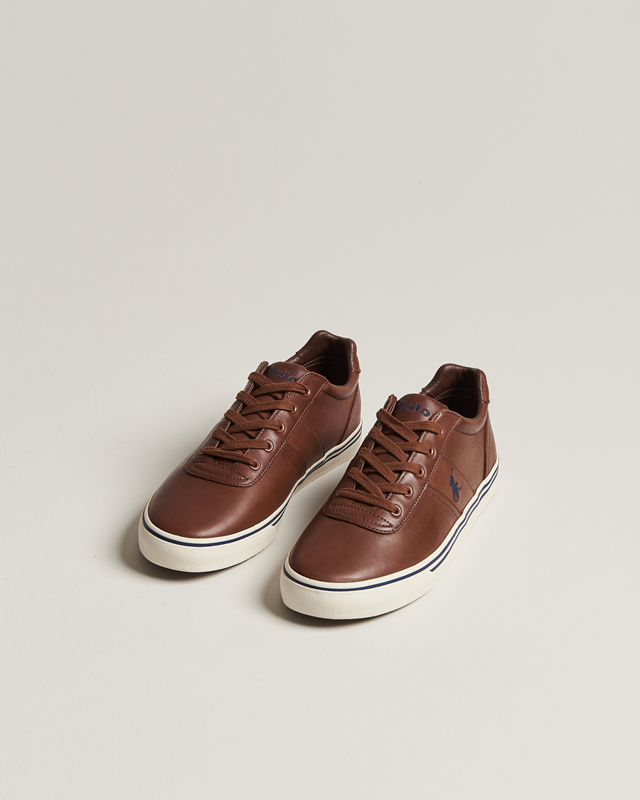Hombres |  | Polo Ralph Lauren | Hanford Leather Sneaker Tan