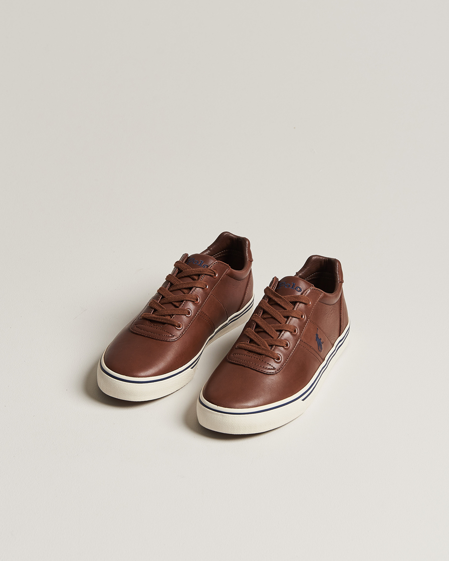 Hombres | Polo Ralph Lauren Hanford Leather Sneaker Tan | Polo Ralph Lauren | Hanford Leather Sneaker Tan