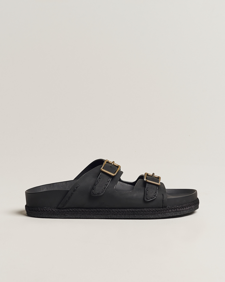 Hombres | Polo Ralph Lauren Turbach Leather Sandals Black | Polo Ralph Lauren | Turbach Leather Sandals Black
