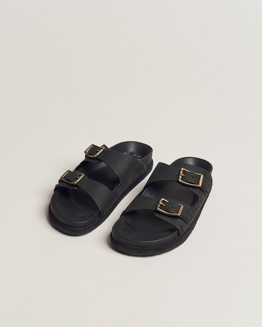 Hombres | Polo Ralph Lauren Turbach Leather Sandals Black | Polo Ralph Lauren | Turbach Leather Sandals Black