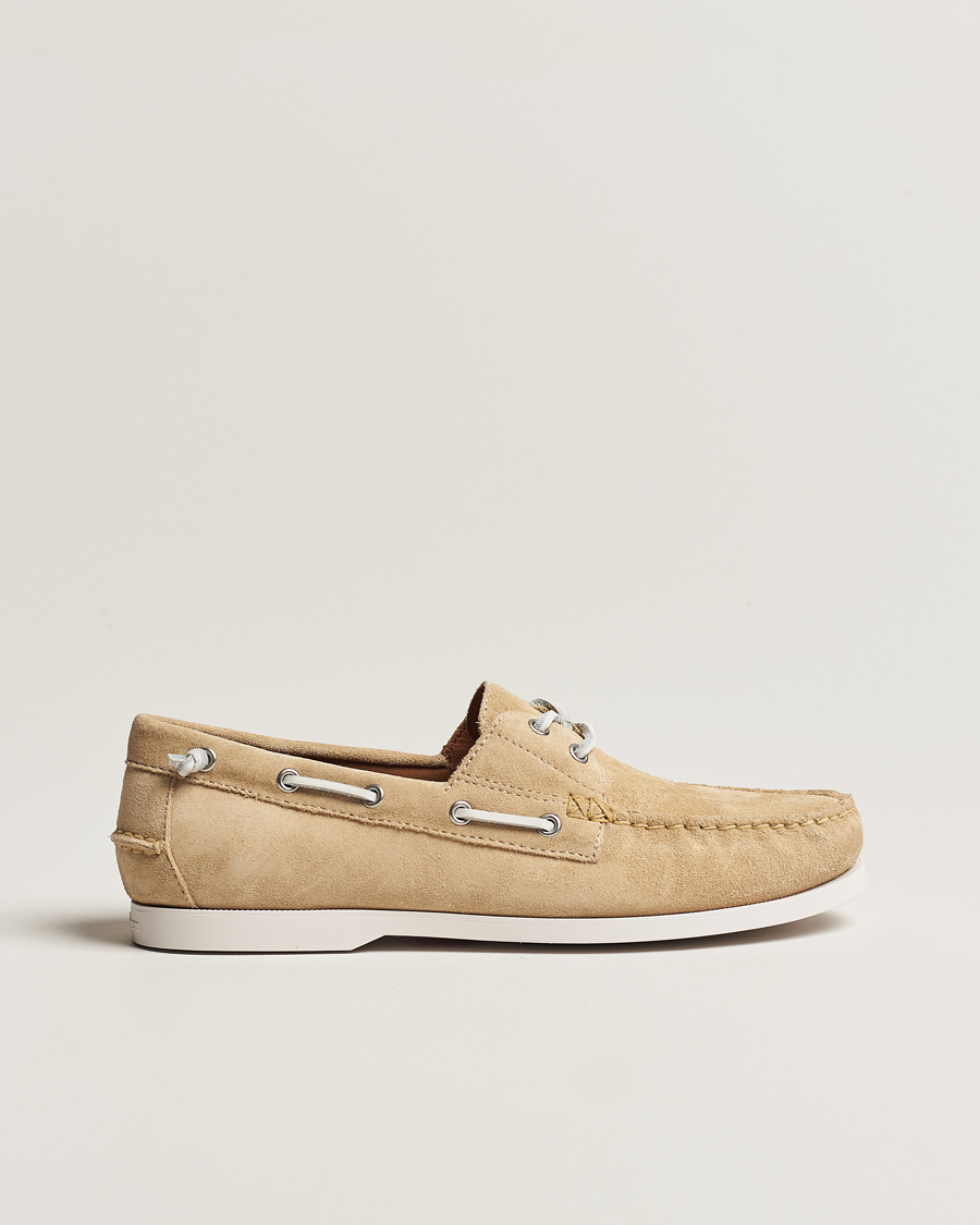 Hombres | Polo Ralph Lauren Merton Suede Boat Shoe Bone | Polo Ralph Lauren | Merton Suede Boat Shoe Bone