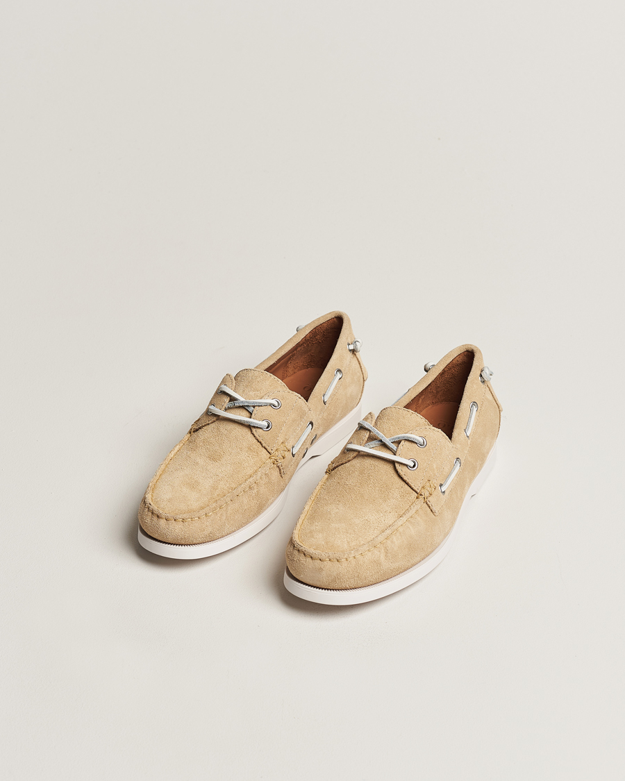 Hombres | Zapatos náuticos | Polo Ralph Lauren | Merton Suede Boat Shoe Bone