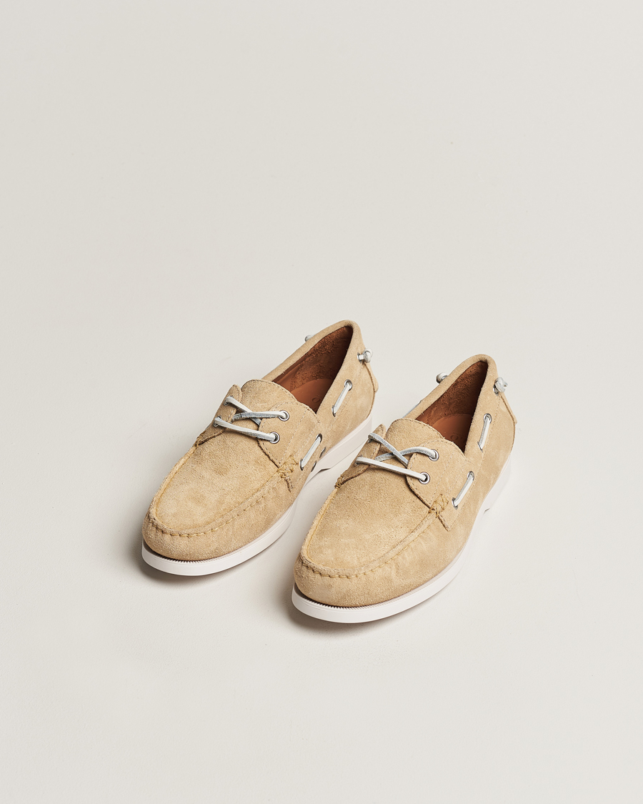 Hombres | Polo Ralph Lauren Merton Suede Boat Shoe Bone | Polo Ralph Lauren | Merton Suede Boat Shoe Bone