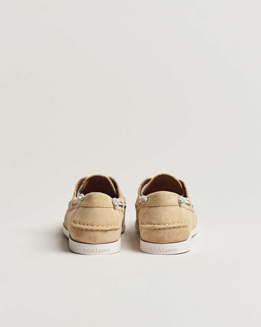 Hombres | Polo Ralph Lauren Merton Suede Boat Shoe Bone | Polo Ralph Lauren | Merton Suede Boat Shoe Bone
