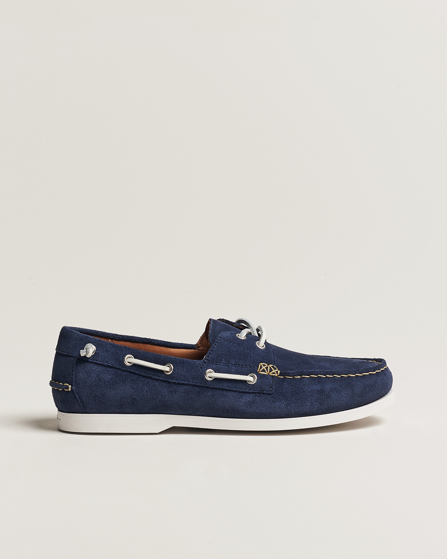 Hombres | Polo Ralph Lauren Merton Suede Boat Shoe Hunter Navy | Polo Ralph Lauren | Merton Suede Boat Shoe Hunter Navy