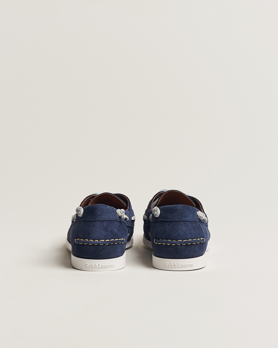 Hombres | Polo Ralph Lauren Merton Suede Boat Shoe Hunter Navy | Polo Ralph Lauren | Merton Suede Boat Shoe Hunter Navy