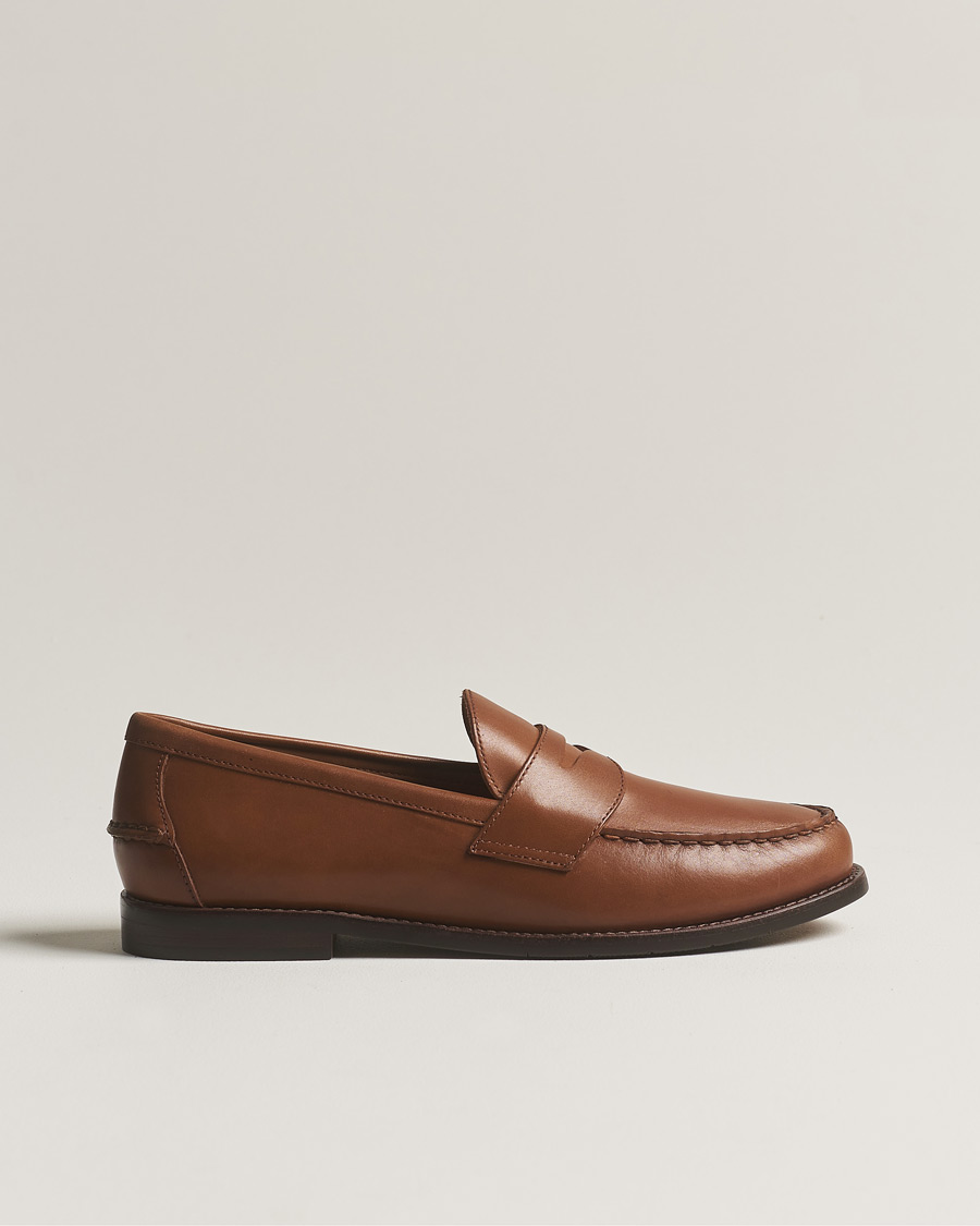 Hombres | Polo Ralph Lauren Leather Penny Loafer Tan | Polo Ralph Lauren | Leather Penny Loafer Tan