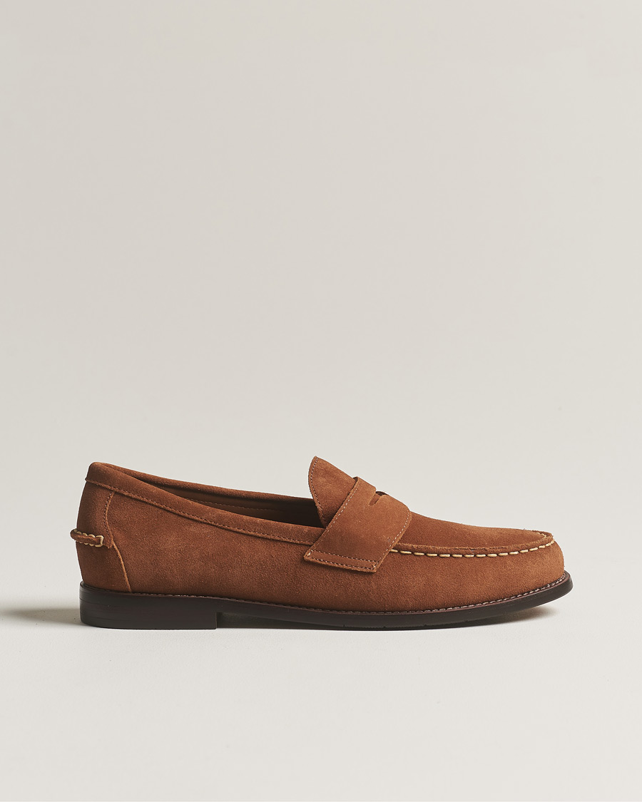Hombres | Polo Ralph Lauren Suede Penny Loafer Teak | Polo Ralph Lauren | Suede Penny Loafer Teak