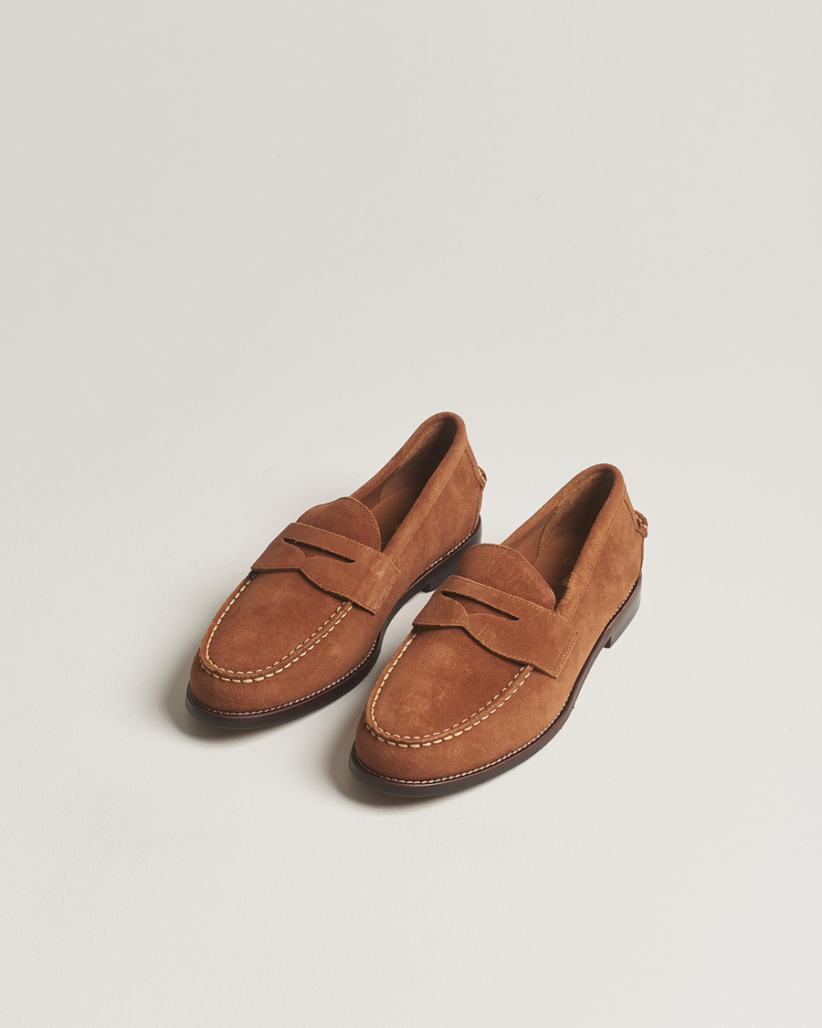 Hombres | Polo Ralph Lauren Suede Penny Loafer Teak | Polo Ralph Lauren | Suede Penny Loafer Teak