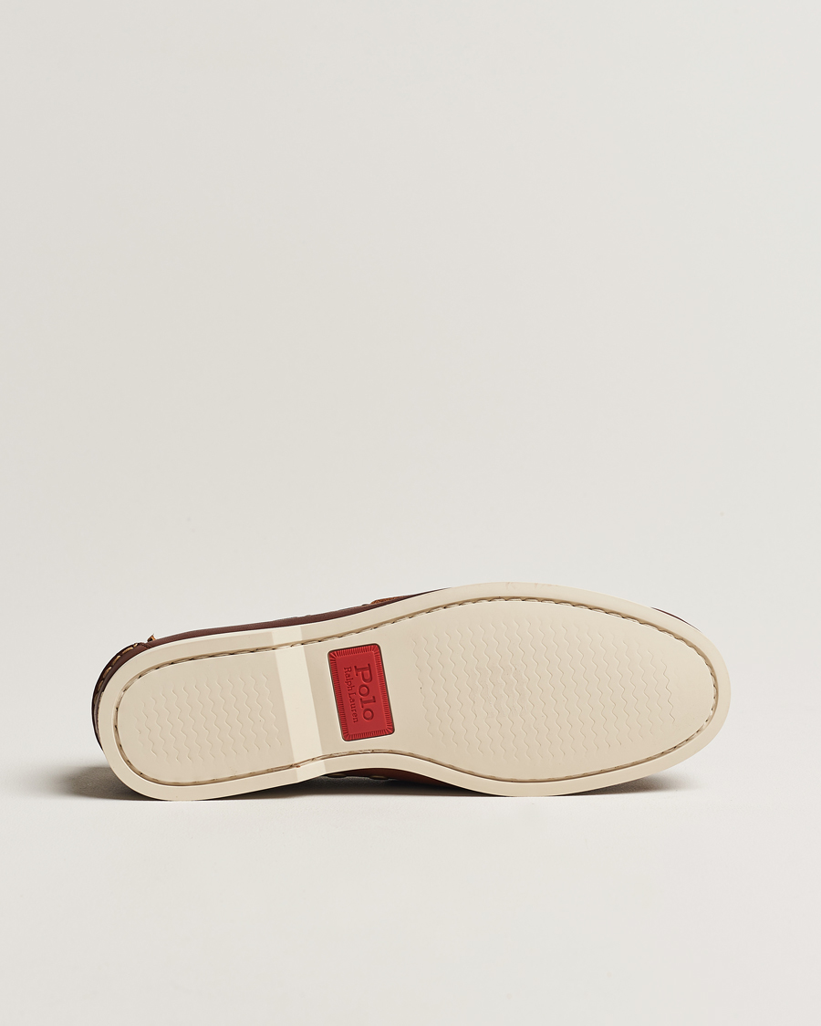 Hombres | Zapatos náuticos | Polo Ralph Lauren | Merton Leather Boat Shoe Tan