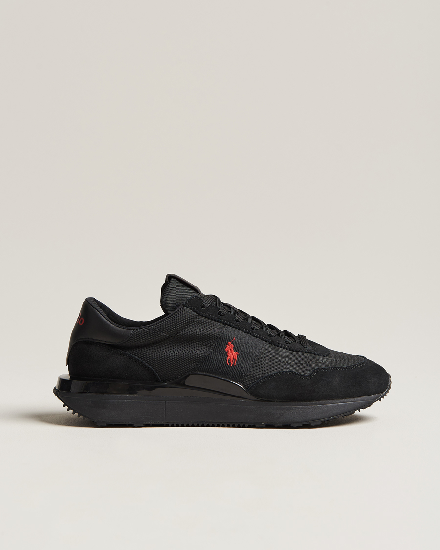 Hombres | Polo Ralph Lauren Train 89 Running Sneaker Black/Red | Polo Ralph Lauren | Train 89 Running Sneaker Black/Red