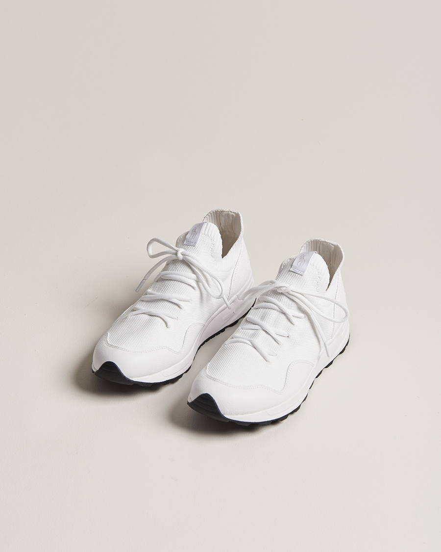 Hombres | Zapatillas blancas | Polo Ralph Lauren | Trackster 200II Sneaker Mesh/Leather White