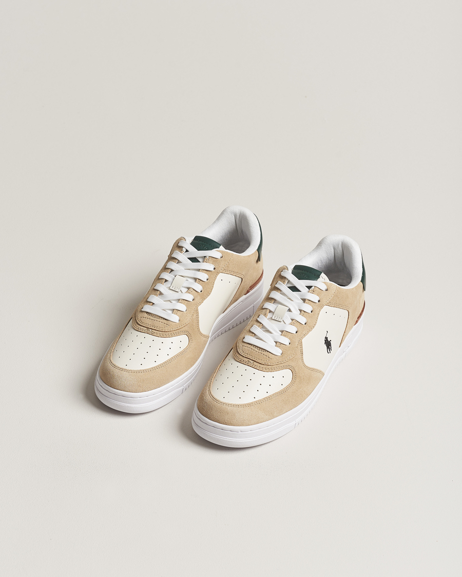 Hombres | Polo Ralph Lauren Masters Court Leather/Suede Sneaker White | Polo Ralph Lauren | Masters Court Leather/Suede Sneaker White