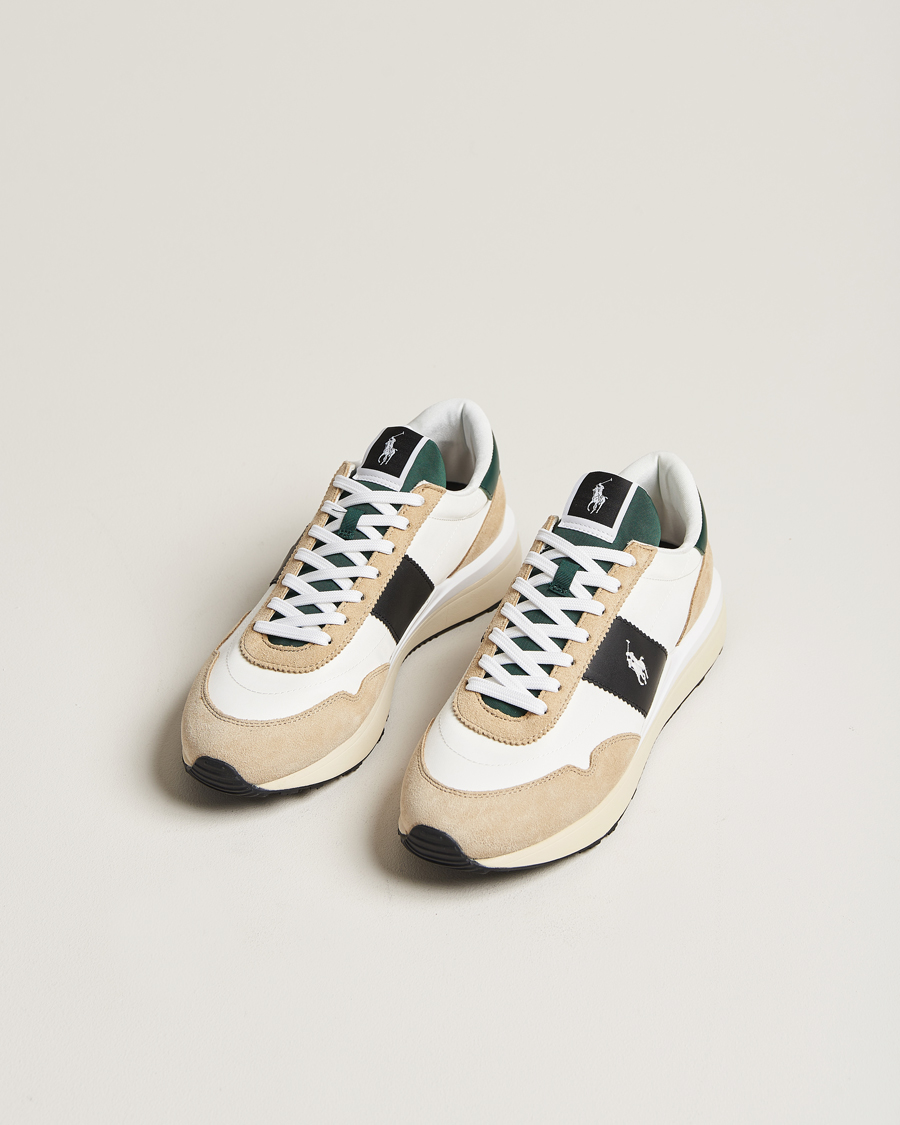 Hombres | Zapatos | Polo Ralph Lauren | Train 89 Running Sneaker Suede/Mesh White