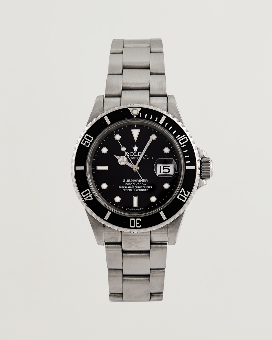 Hombres | Rolex Pre-Owned Submariner 16610 Oyster Perpetual Steel Black | Rolex Pre-Owned | Submariner 16610 Oyster Perpetual Steel Black