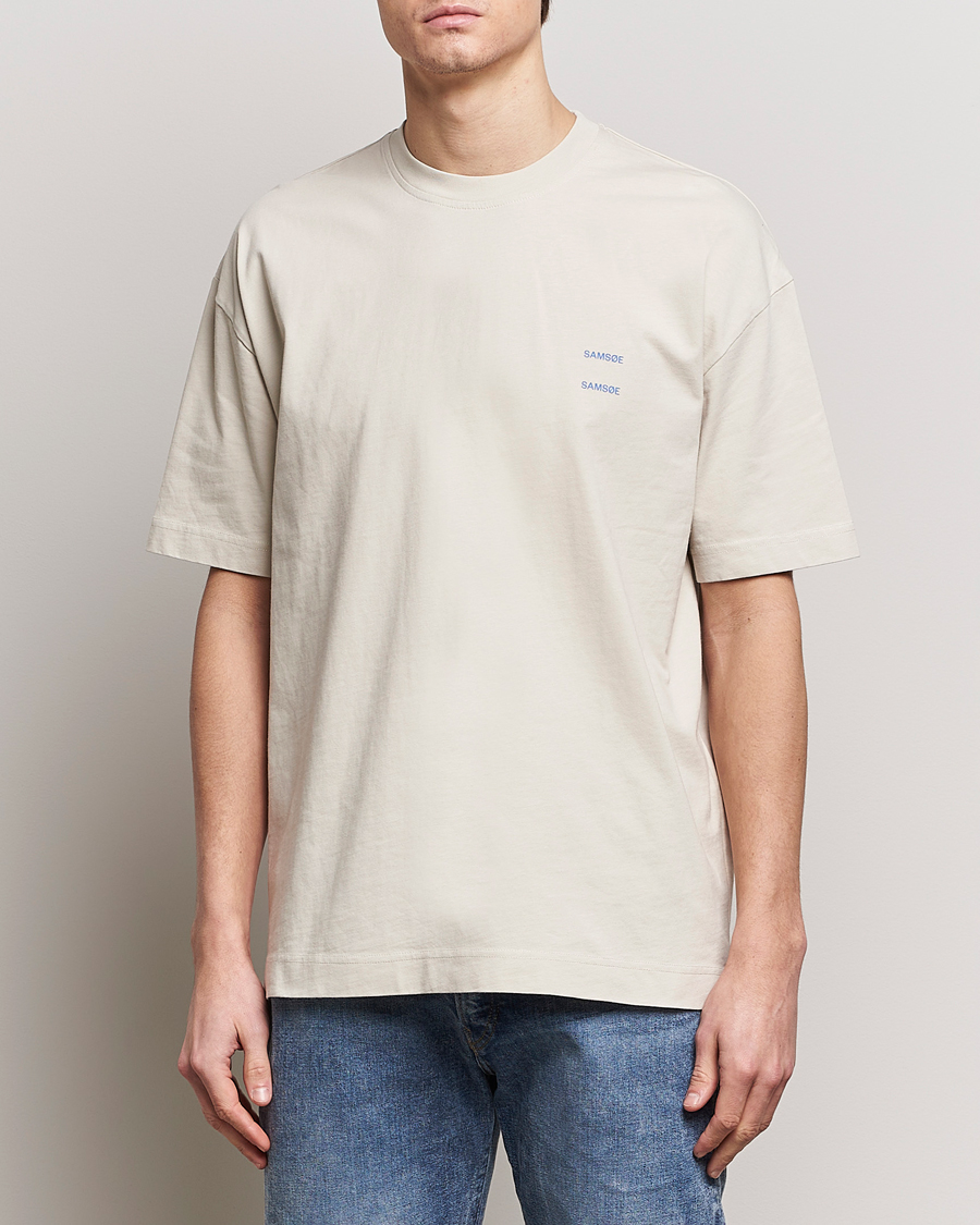 Hombres | Departamentos | Samsøe Samsøe | Joel Organic Cotton T-Shirt Moonstruck