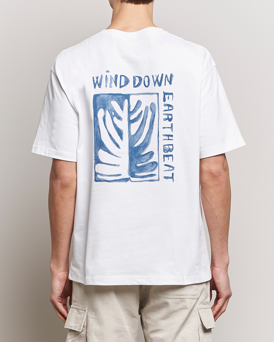 Hombres | Camisetas | Samsøe Samsøe | Sawind Printed Crew Neck T-Shirt White