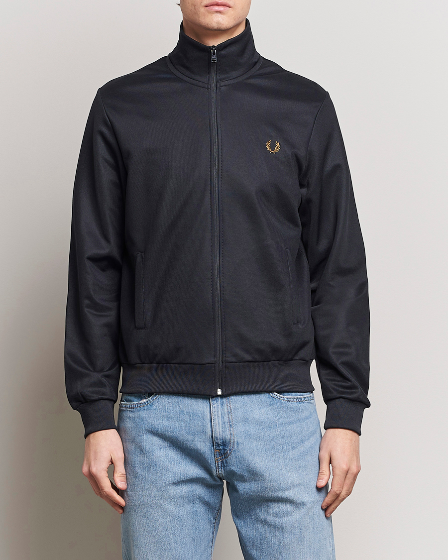 Hombres | Cremallera completa | Fred Perry | Track Jacket Navy