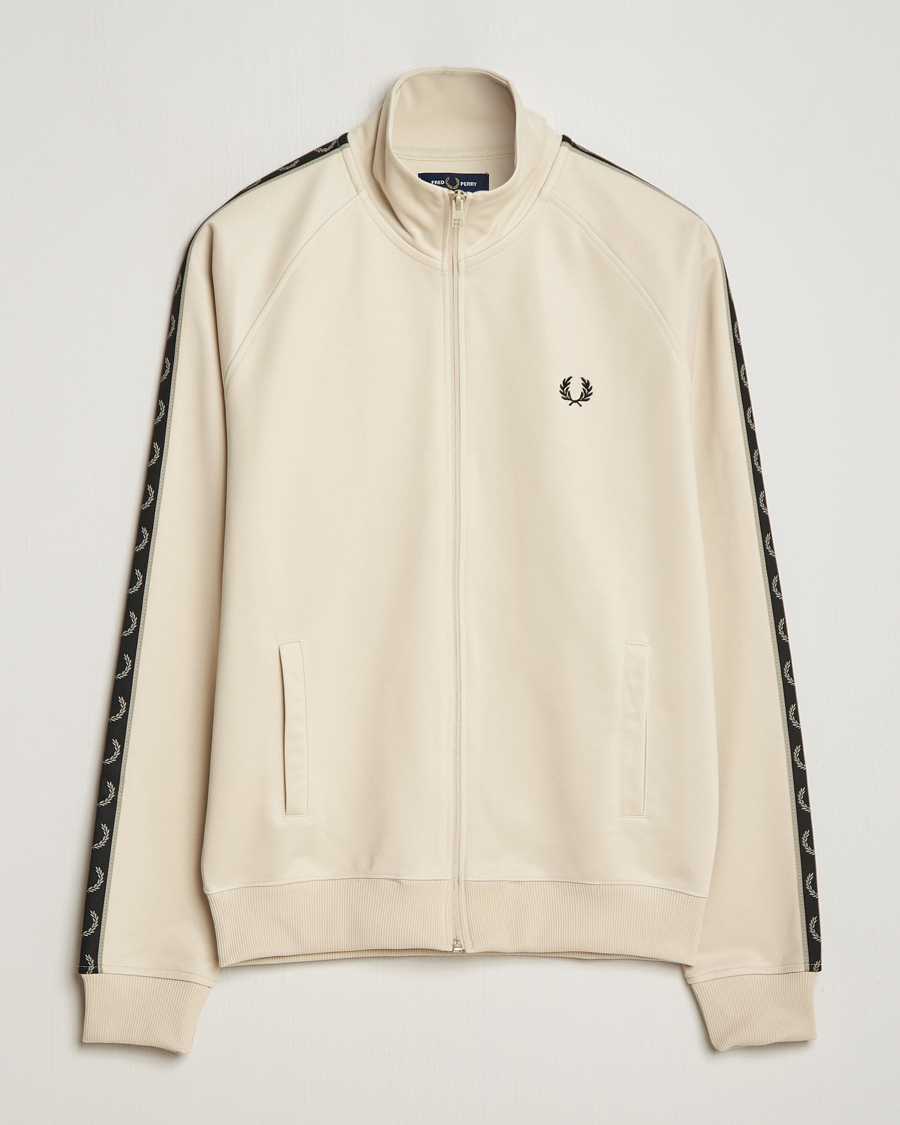 Hombres | Jerséis y prendas de punto | Fred Perry | Taped Track Jacket Oatmeal