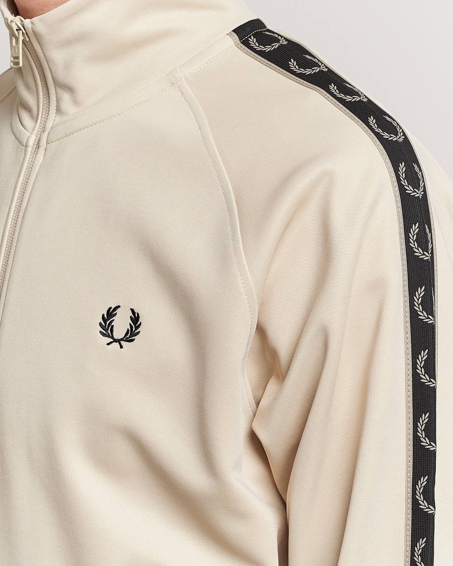 Hombres | Jerséis y prendas de punto | Fred Perry | Taped Track Jacket Oatmeal