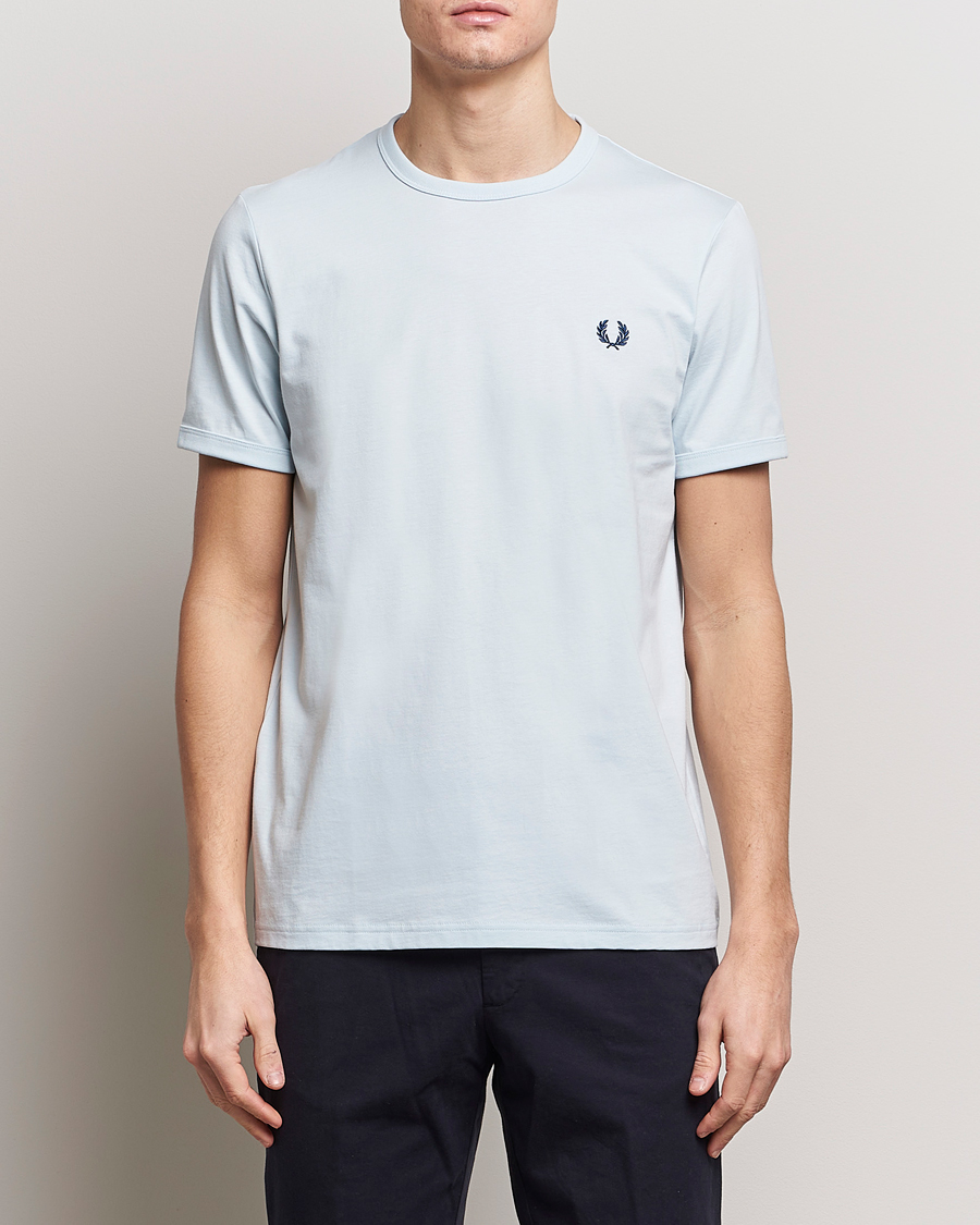 Hombres | Camisetas | Fred Perry | Ringer T-Shirt Light Ice