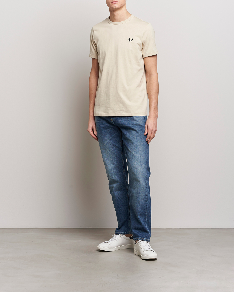 Hombres | Camisetas | Fred Perry | Ringer T-Shirt Oatmeal