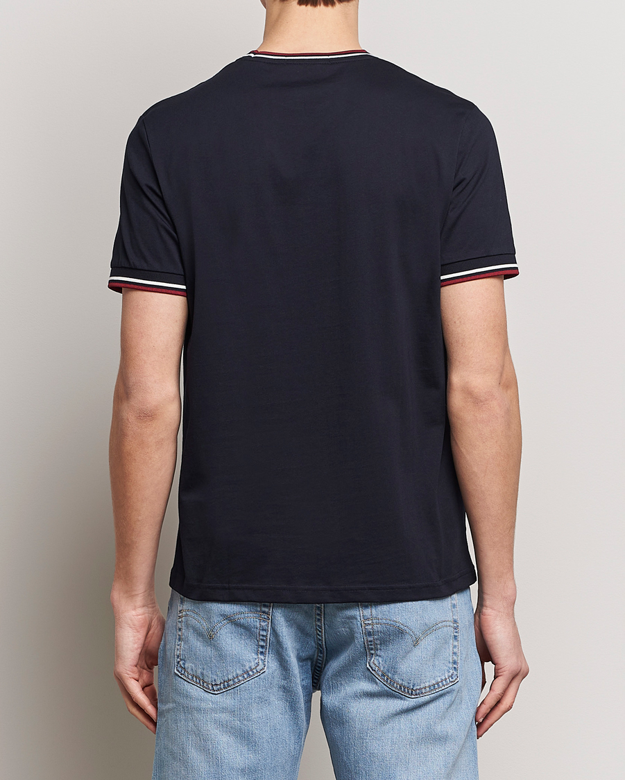 Hombres | Camisetas | Fred Perry | Twin Tipped T-Shirt Navy