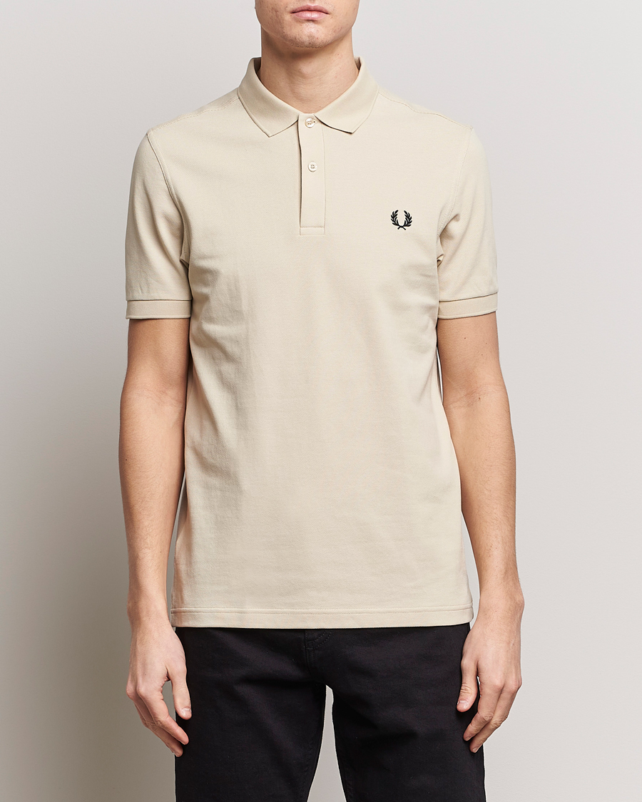 Hombres |  | Fred Perry | Plain Polo Shirt Oatmeal