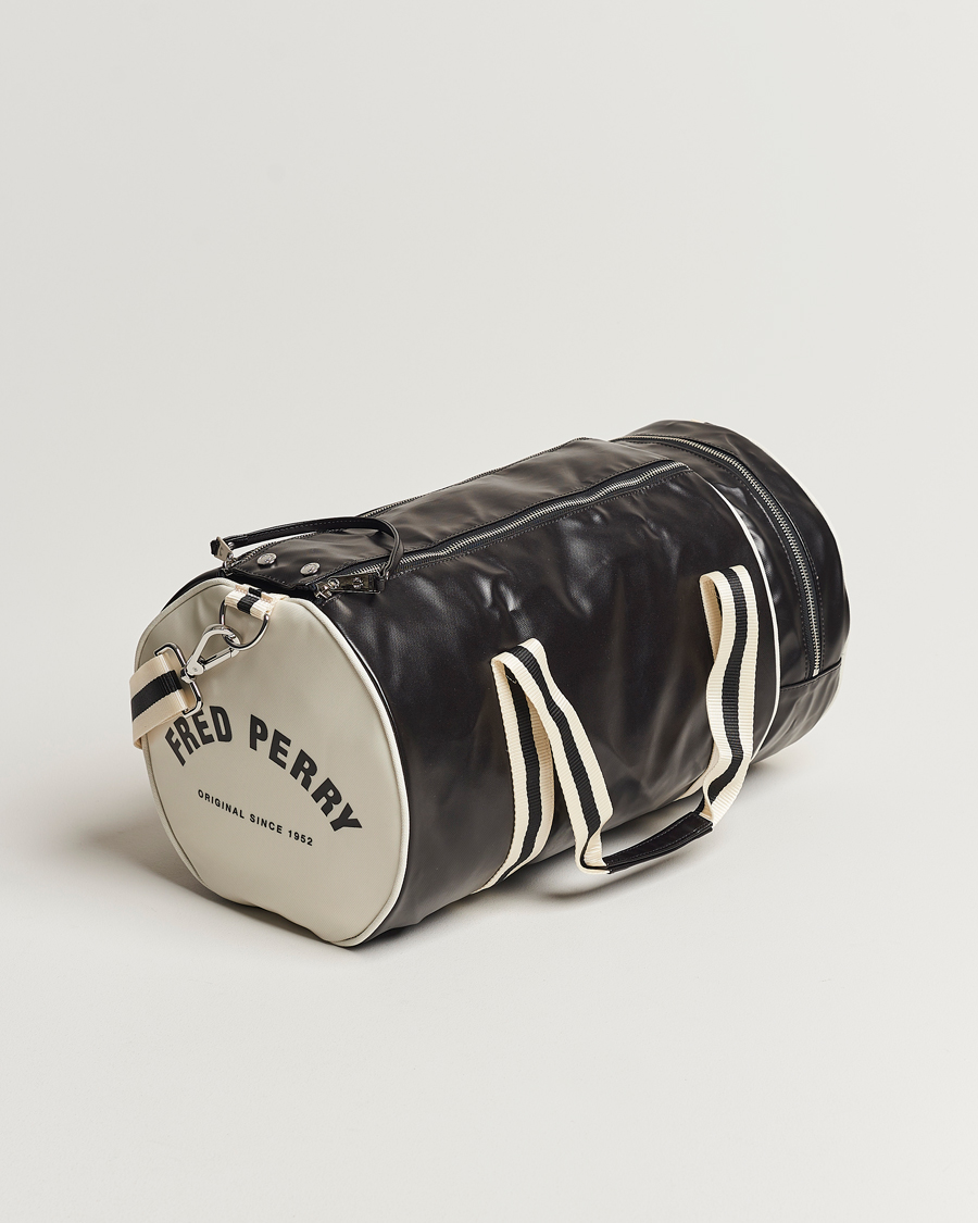Hombres | Bolsos | Fred Perry | Classic Barrel Bag Black/Ecru