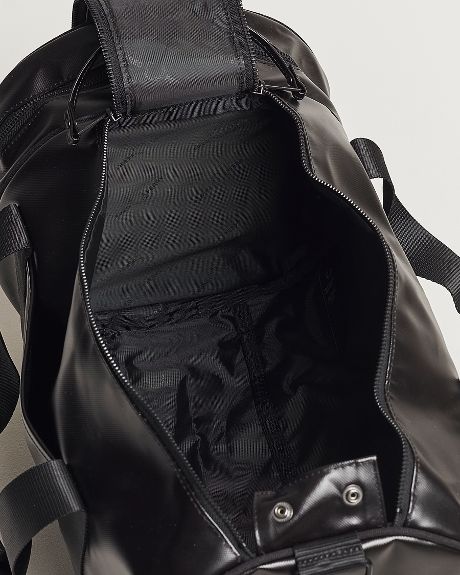 Hombres | Bolsos | Fred Perry | Tonal Classic Barrel Bag Black/Gold