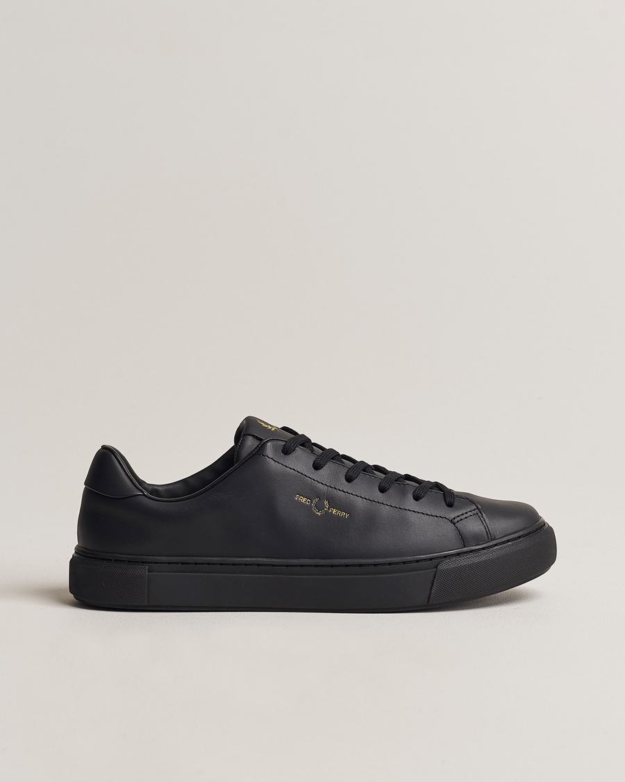 Hombres | Fred Perry B71 Leather Sneaker Black | Fred Perry | B71 Leather Sneaker Black