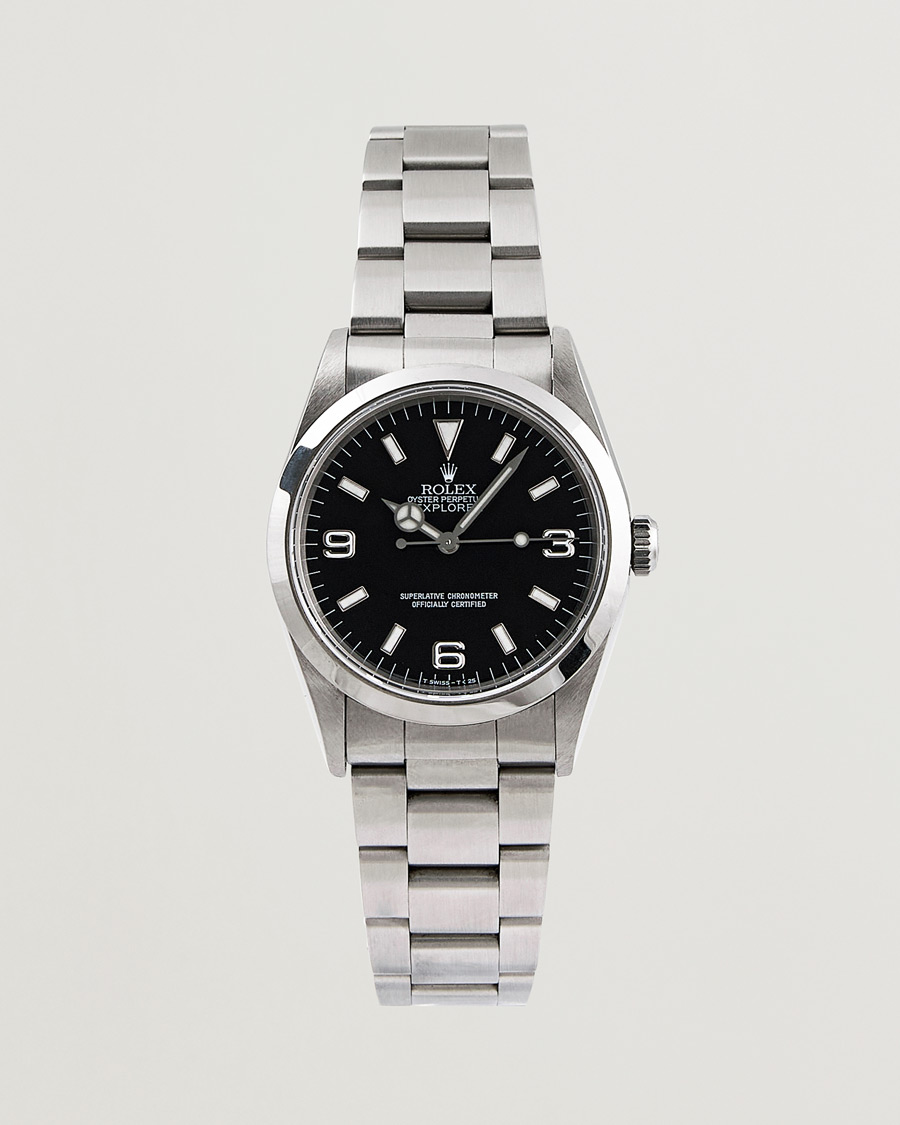 Hombres | Rolex Pre-Owned Explorer 14270 Steel Black | Rolex Pre-Owned | Explorer 14270 Steel Black