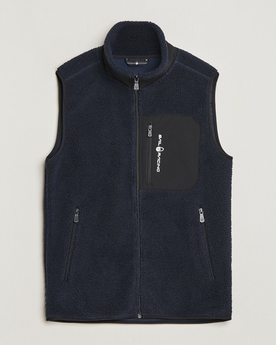 Hombres | Chalecos | Sail Racing | Bowman Pile Zip Vest Dark Navy